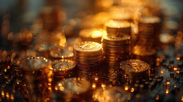 a stack of gold coins with the word  on it  on the bottom