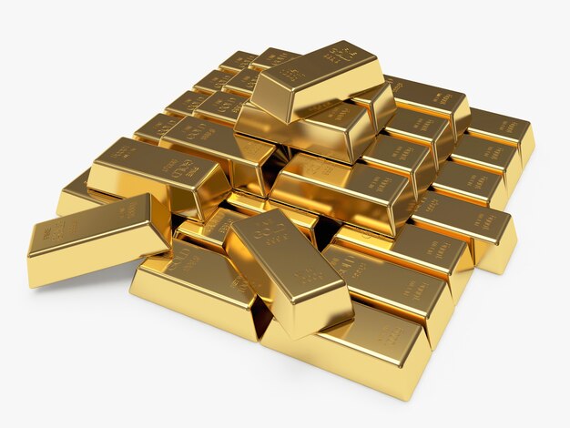 Stack of golden bars