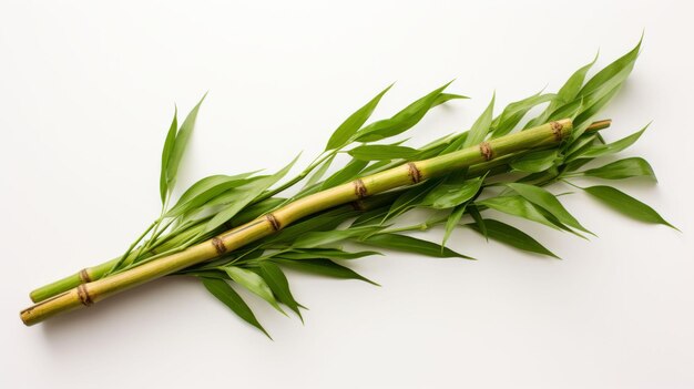 Photo stack of green bamboo sticks