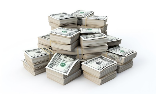 Photo a stack of money bills