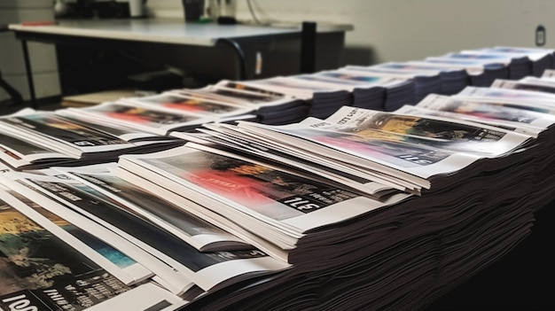 A stack of newspapers with the number 10 on the front