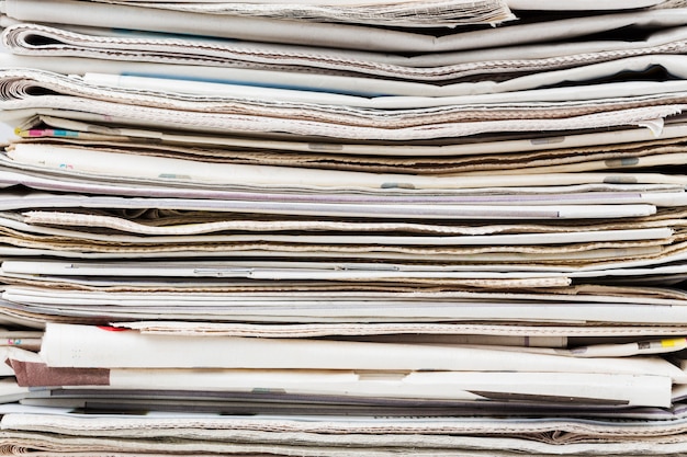 Stack of newspapers