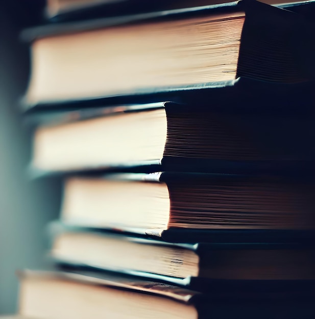 stack of old books