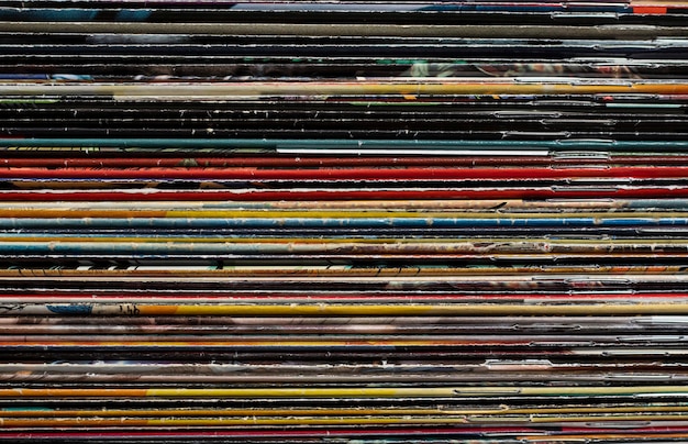 A stack of old comics