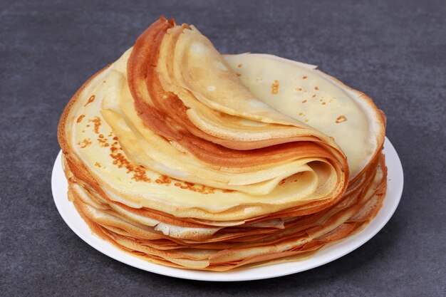 Photo stack of pancakes