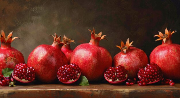 Stack of Pomegranates