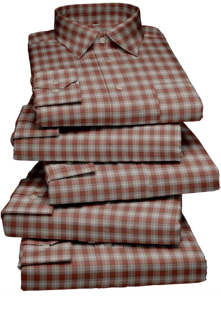 A stack of red plaid shirts with the word " sleep " on them.