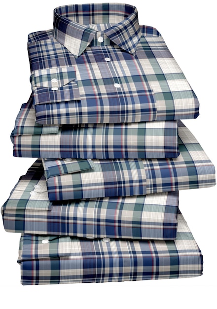 A stack of shirts that say's the word men '