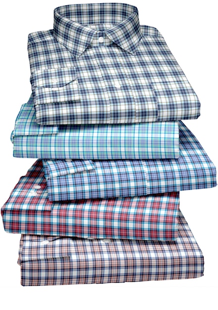 A stack of shirts with the word men on them