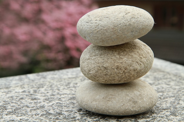 a stack of stone