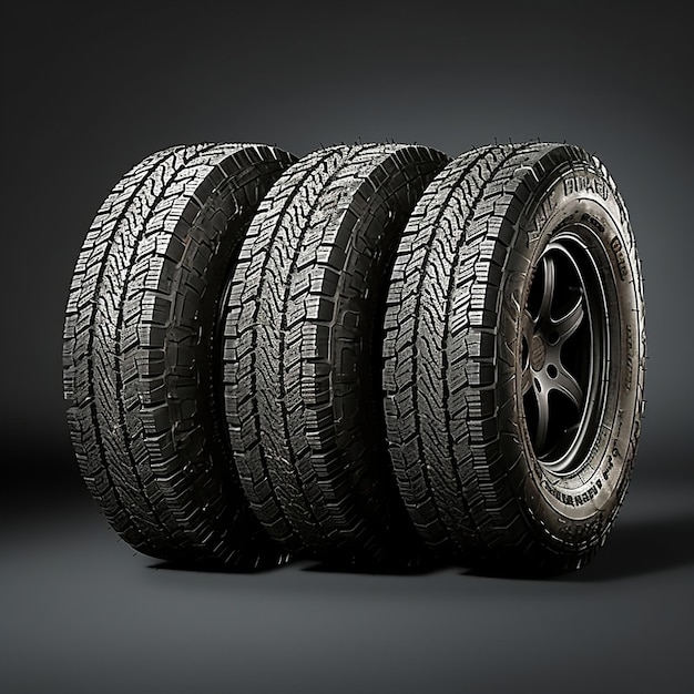 Stack of tires Generative Ai