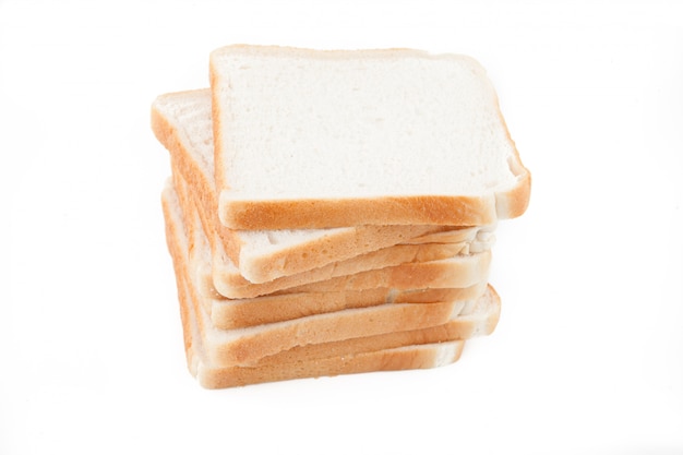 Photo stack of white bread