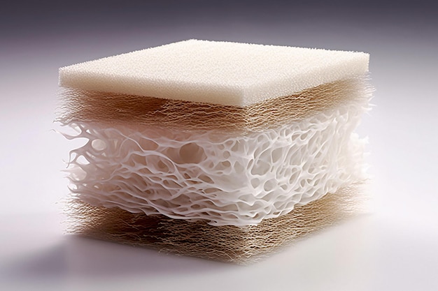 Stack of White Sponges A Versatile and HighQuality Stock Image Generated by AI