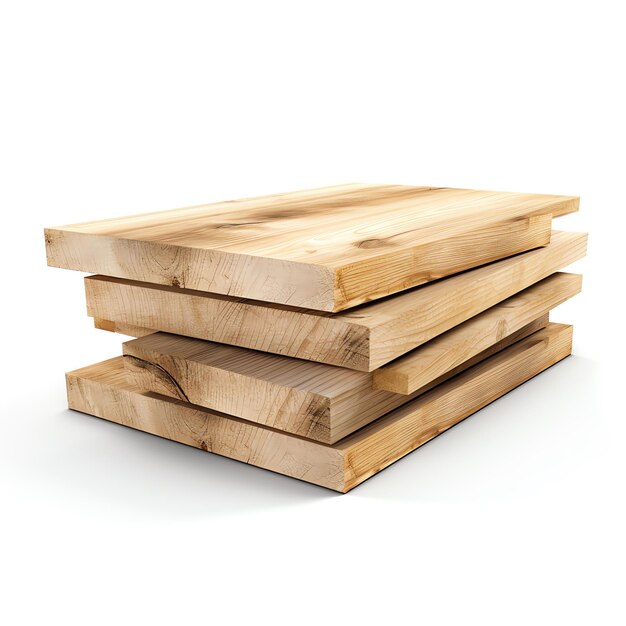 Photo a stack of wood planks