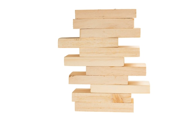 Stack of wooden block toy