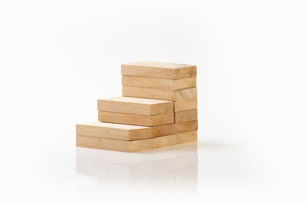 Stack of wooden blocks