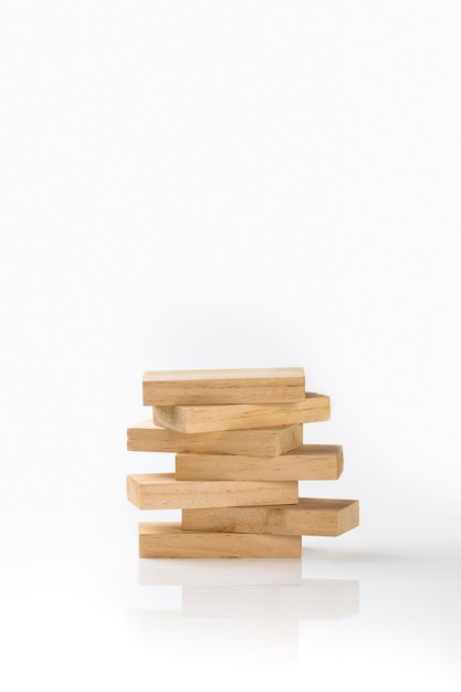 Stack of wooden blocks