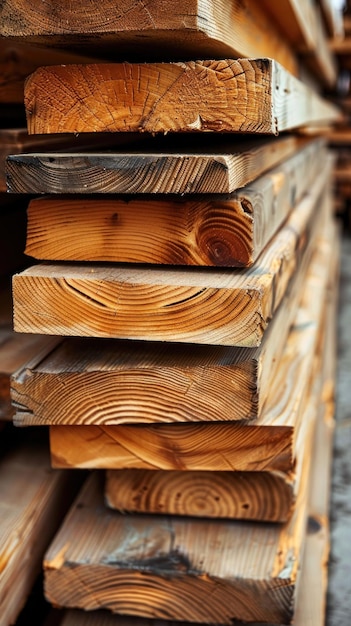 Stack of Wooden Boards