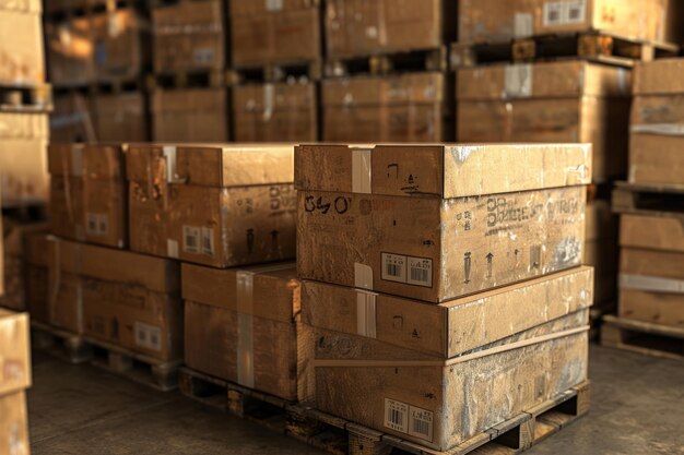 a stack of wooden crates with the number 40 on them