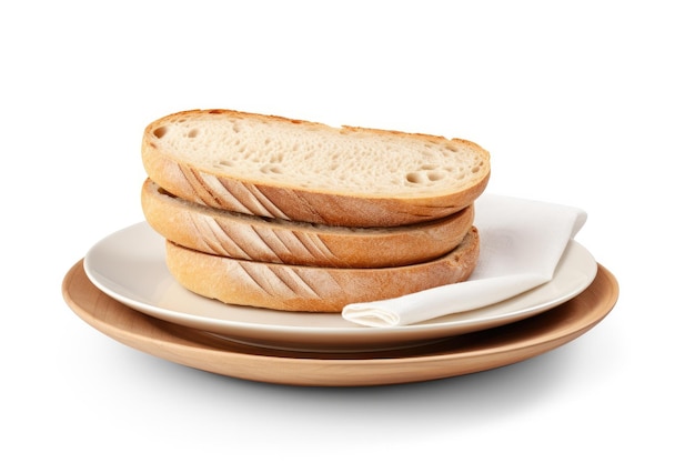 Stackable Bread Plate Isolated On White Background