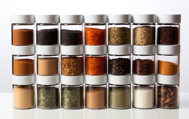 Stackable Plastic Spice Containers for Streamlined Kitchen Organization