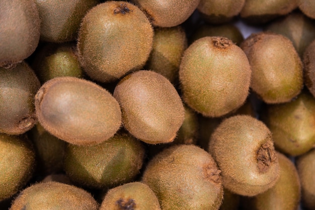 stacked kiwi close up