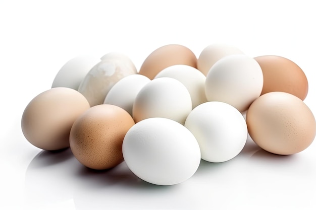Куча свежих яиц, созданная с помощью технологии генеративного ИИ