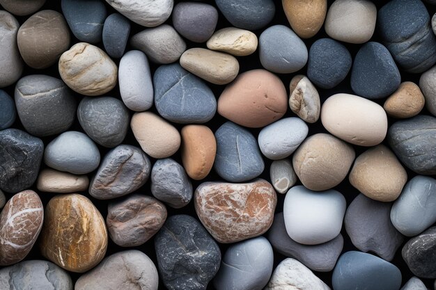 Stacked stones in a staggered pattern