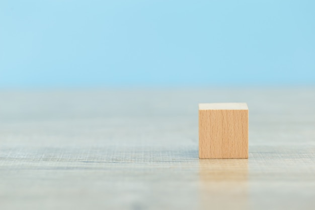 Photo stacking wooden blocks into steps,concept of business growth success