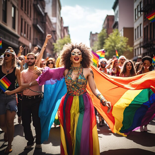 Stad bloeit met liefde LGBT Parade brengt straatbliss