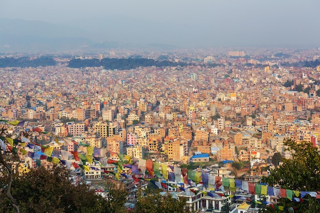 Stad Kathmandu in Nepal