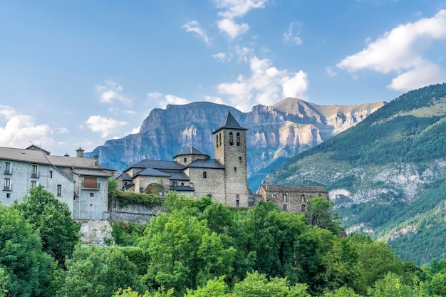 Stad Torla in Nationaal Park Ordesa en Monte Perdido