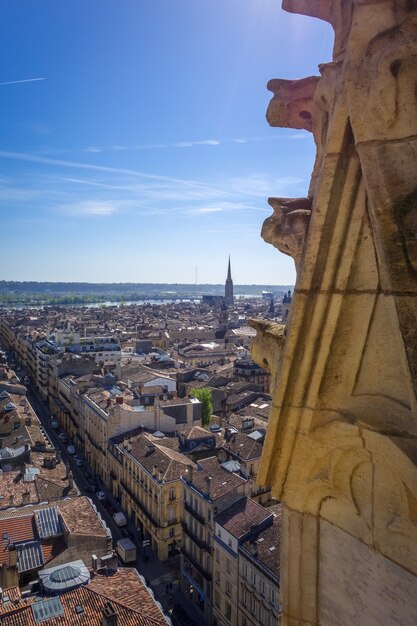 Stad van Bordeaux Luchtfoto van de Pey-Berland-toren, Frankrijk