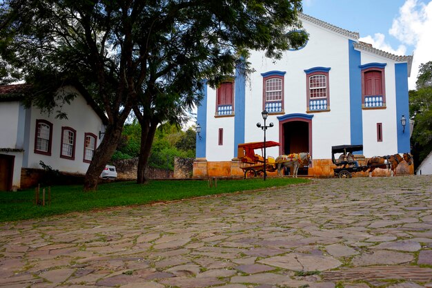 Stad van Tiradentes in Minas Gerais