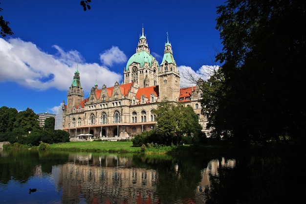 Stadhuis in hannover, duitsland