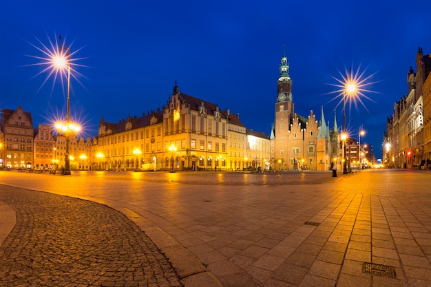 Stadhuis op het marktplein in Wroclaw, Polen