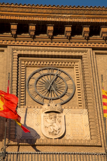 Stadhuisklok Zaragoza, Spanje