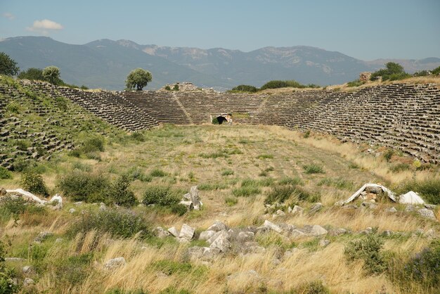 Stadium of Aphrodisias Ancient City in Aydin Turkiye