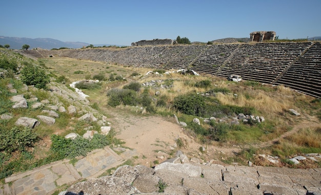 Stadium of aphrodisias ancient city in aydin turkiye