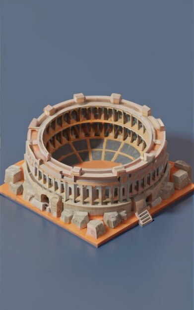 Foto rendering 3d dello stadio e della nuvola