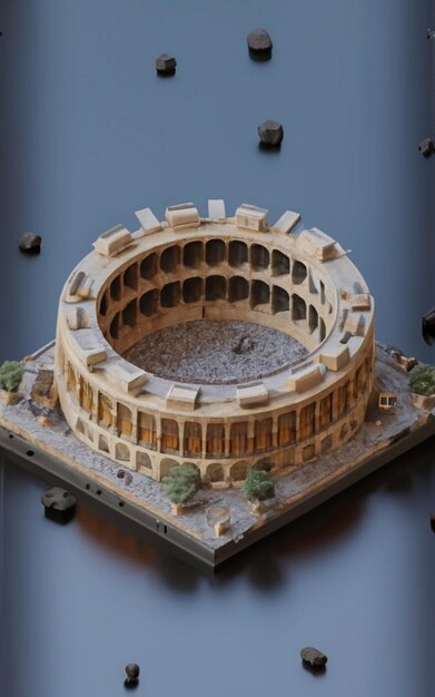 Foto rendering 3d dello stadio e della nuvola