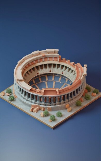 Foto rendering 3d dello stadio e della nuvola