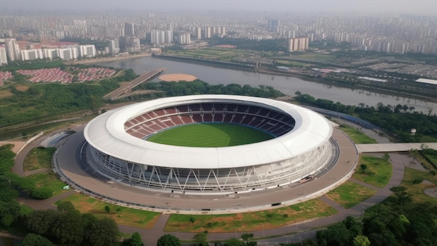 Photo a stadium for the fifa world cup.