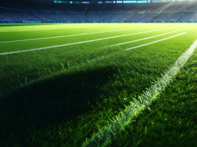 Stadium grass with dew Ai Image With Prompt