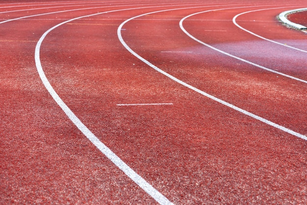 Photo stadium red runwayoutdoor shoot