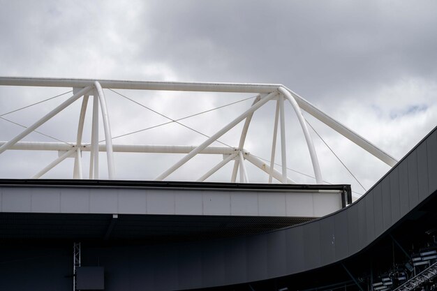 Stadium roof open at the tennis