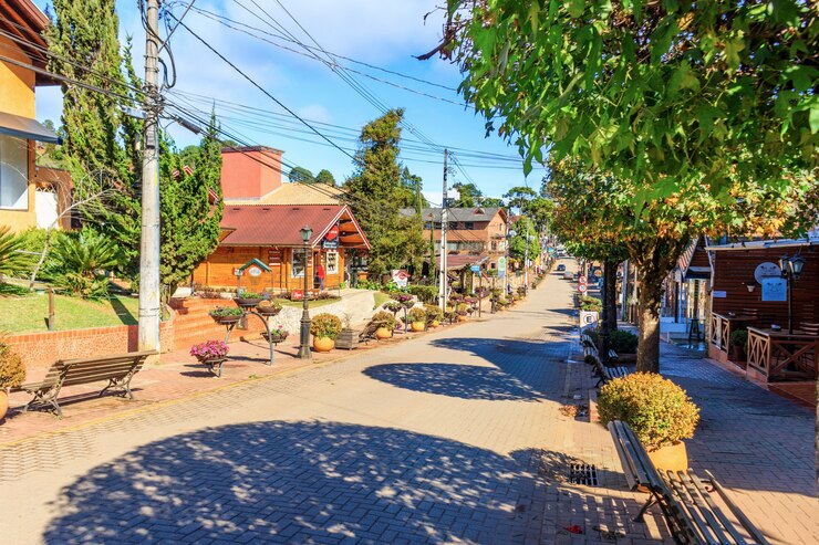 Stadscentrum van monte verde, MG - Brazilië