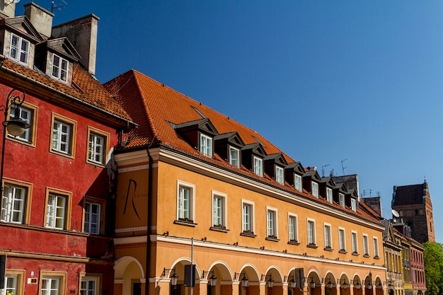 Stadscentrum van Warschau Polen