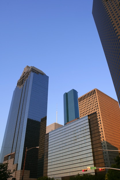 Stadsgebouwen van de binnenstad van Houston