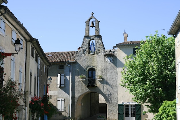 Stadsgezicht en kerk